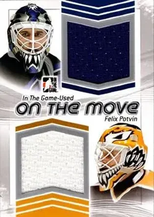 2013-14 In The Game Used - On the Move Jerseys Silver #OTM-06 - Felix Potvin