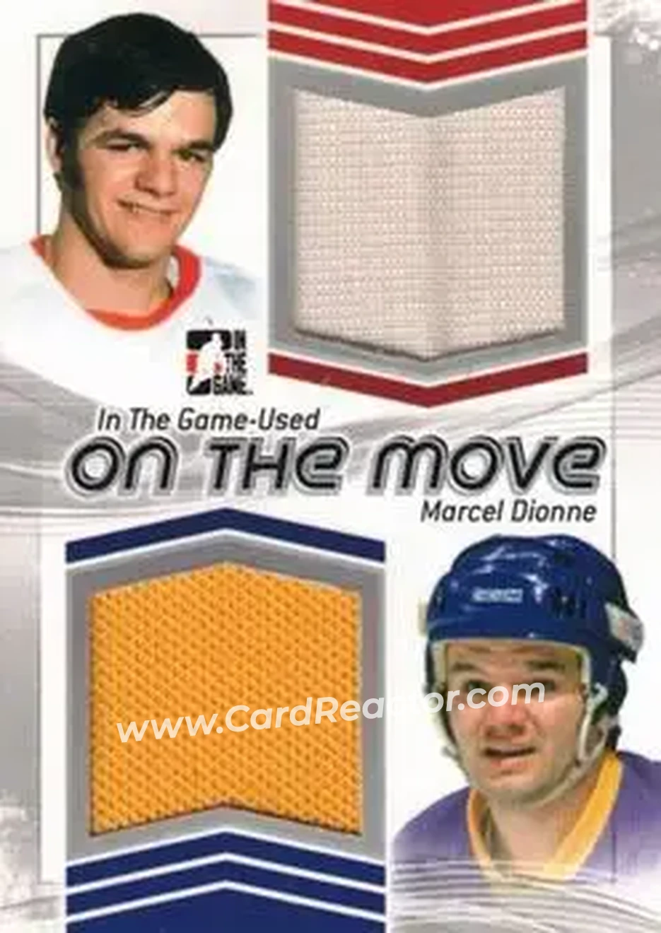 2013-14 In The Game Used - On the Move Jerseys Silver #OTM-07 - Marcel Dionne - Front