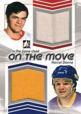 2013-14 In The Game Used - On the Move Jerseys Silver #OTM-07 - Marcel Dionne