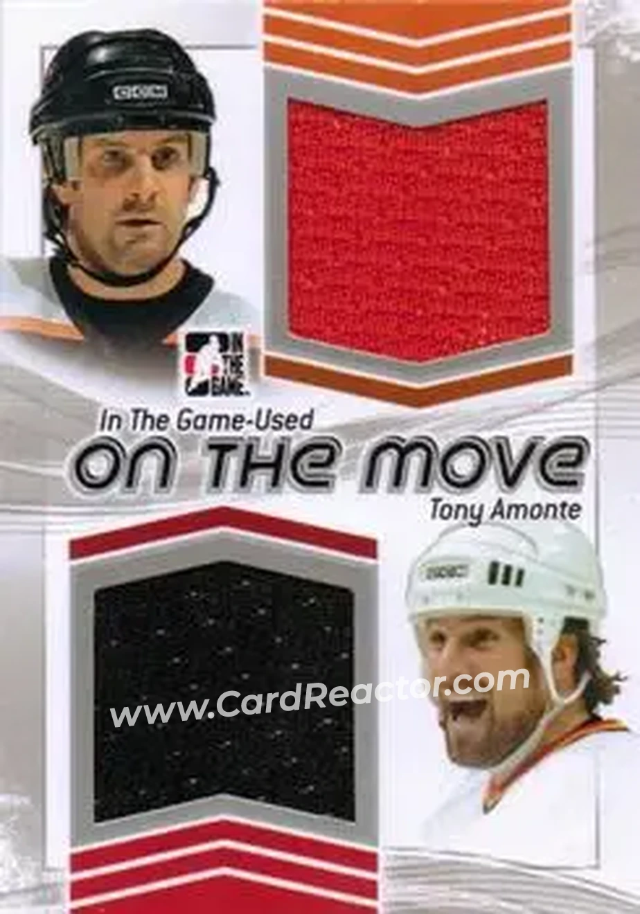 2013-14 In The Game Used - On the Move Jerseys Silver #OTM-17 - Tony Amonte - Front