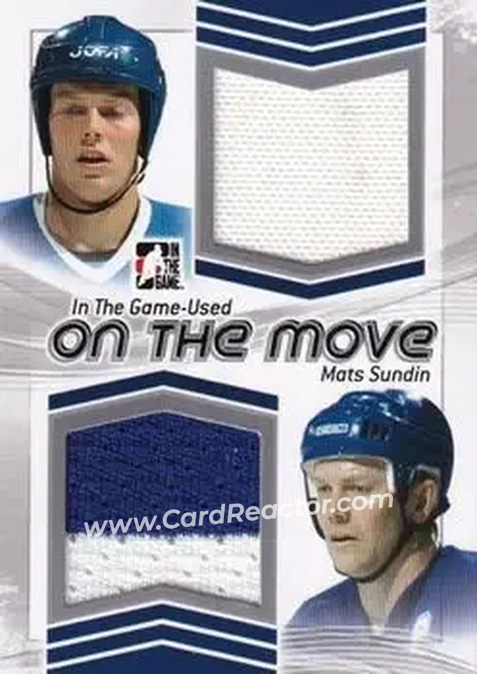 2013-14 In The Game Used - On the Move Jerseys Silver #OTM-23 - Mats Sundin - Front