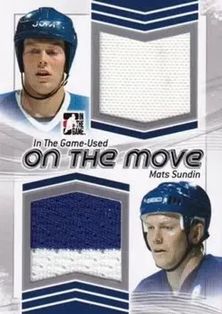 2013-14 In The Game Used - On the Move Jerseys Silver #OTM-23 - Mats Sundin
