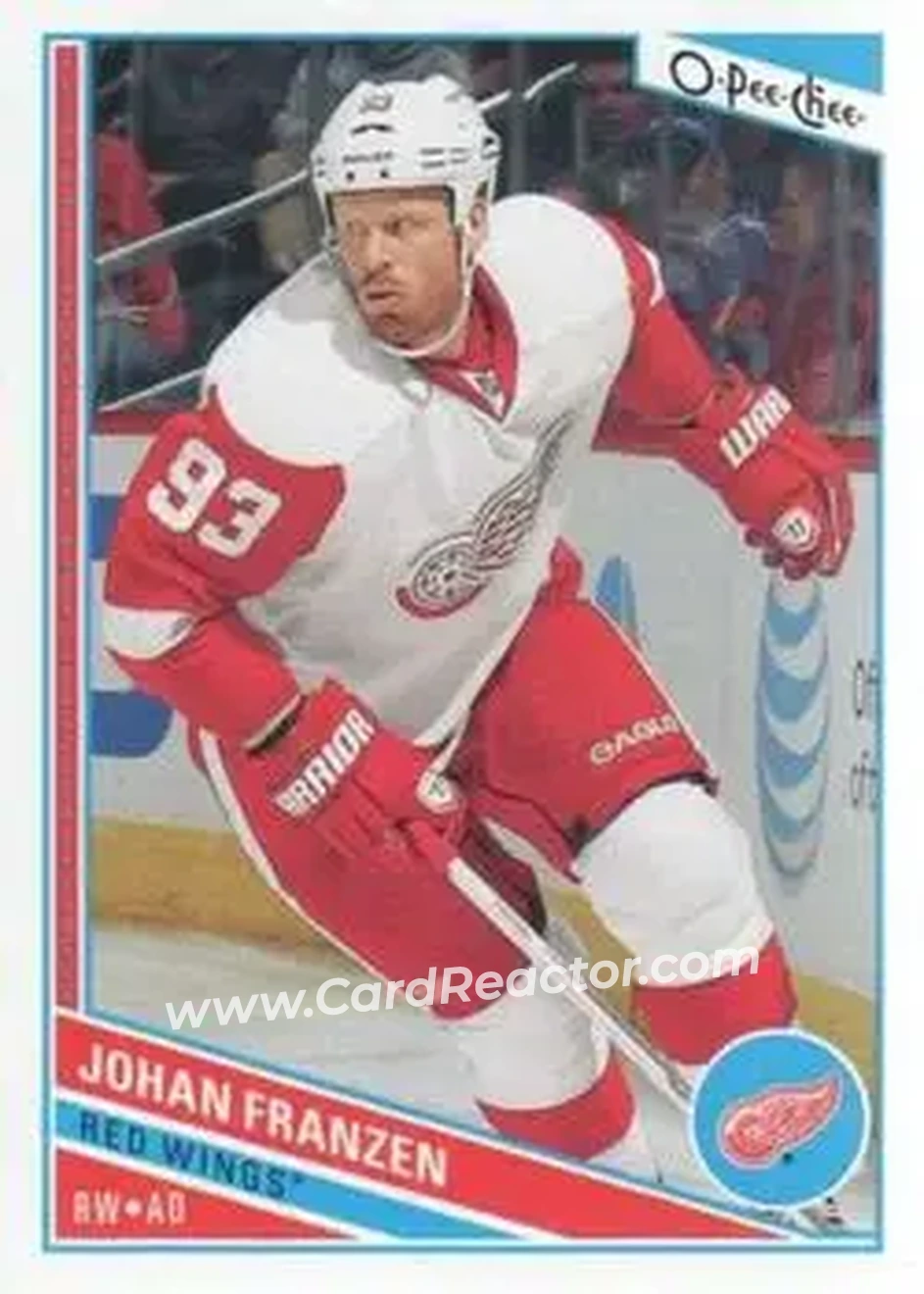 2013-14 O-Pee-Chee #10 - Johan Franzen - Detroit Red Wings - Front