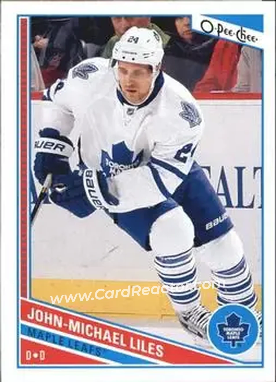 2013-14 O-Pee-Chee #17 - John-Michael Liles - Toronto Maple Leafs - Front