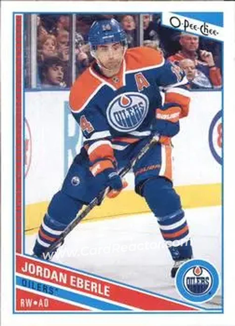 2013-14 O-Pee-Chee #24 - Jordan Eberle - Edmonton Oilers - Front