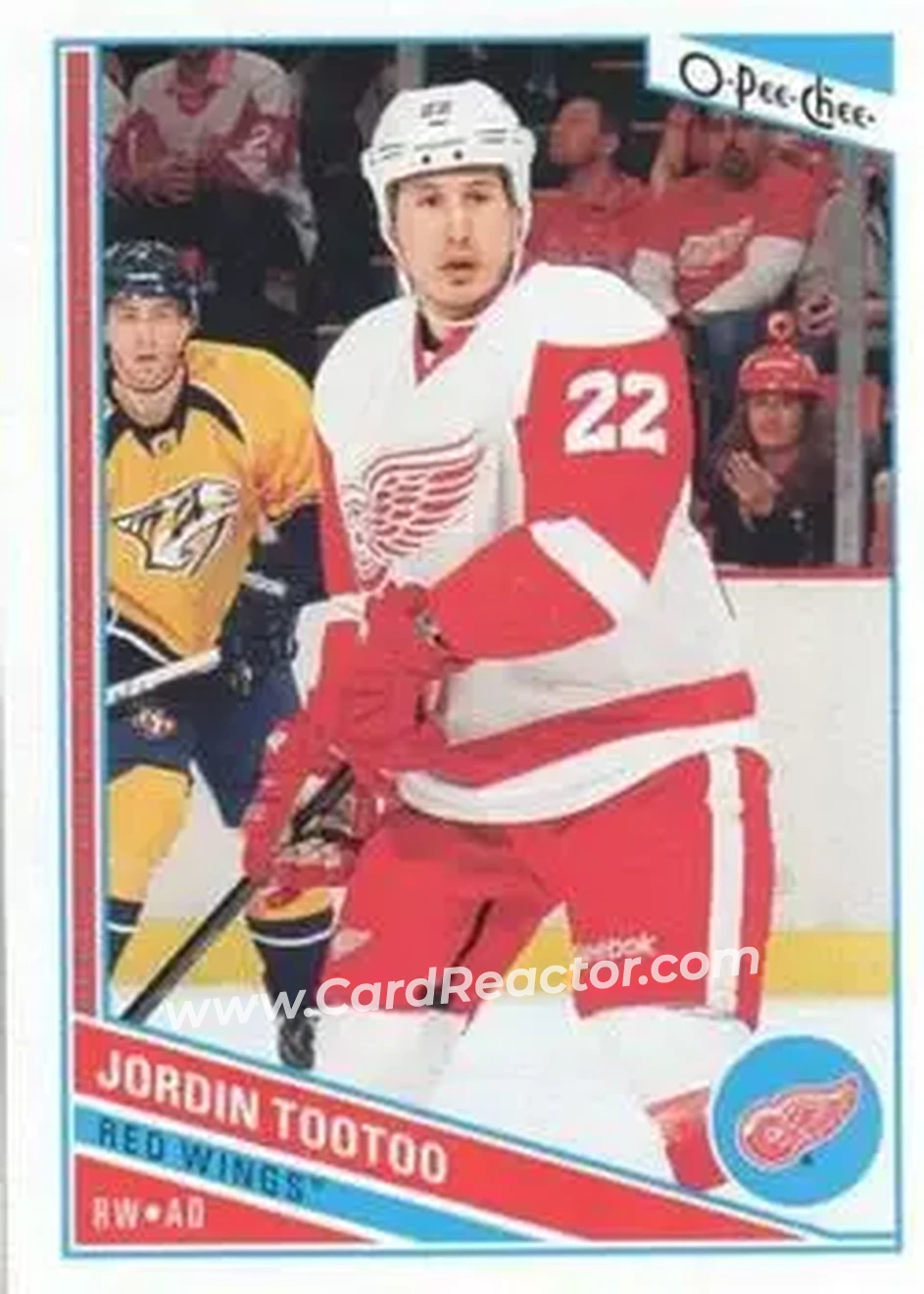 2013-14 O-Pee-Chee #26 - Jordin Tootoo - Detroit Red Wings - Front