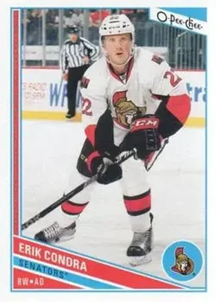 2013-14 O-Pee-Chee #35 - Erik Condra - Ottawa Senators