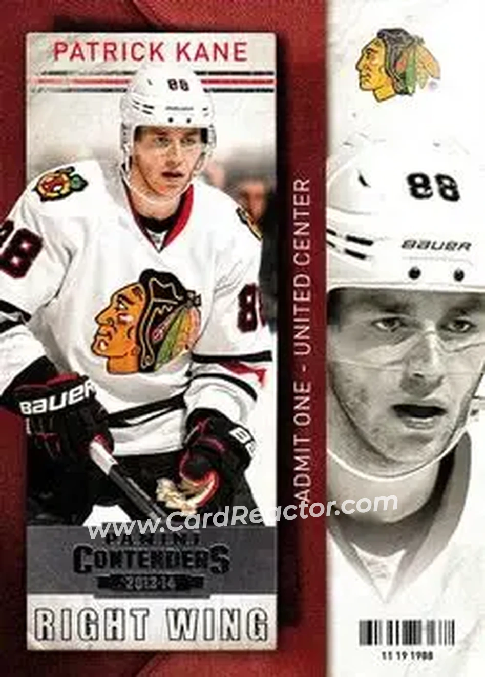 2013-14 Panini Contenders #3 - Patrick Kane - Chicago Blackhawks - Front
