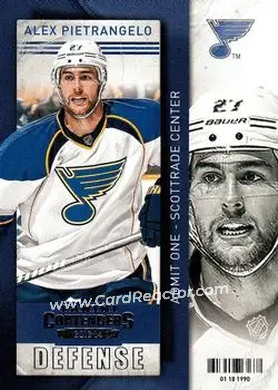 2013-14 Panini Contenders #6 - Alex Pietrangelo - St. Louis Blues - Front