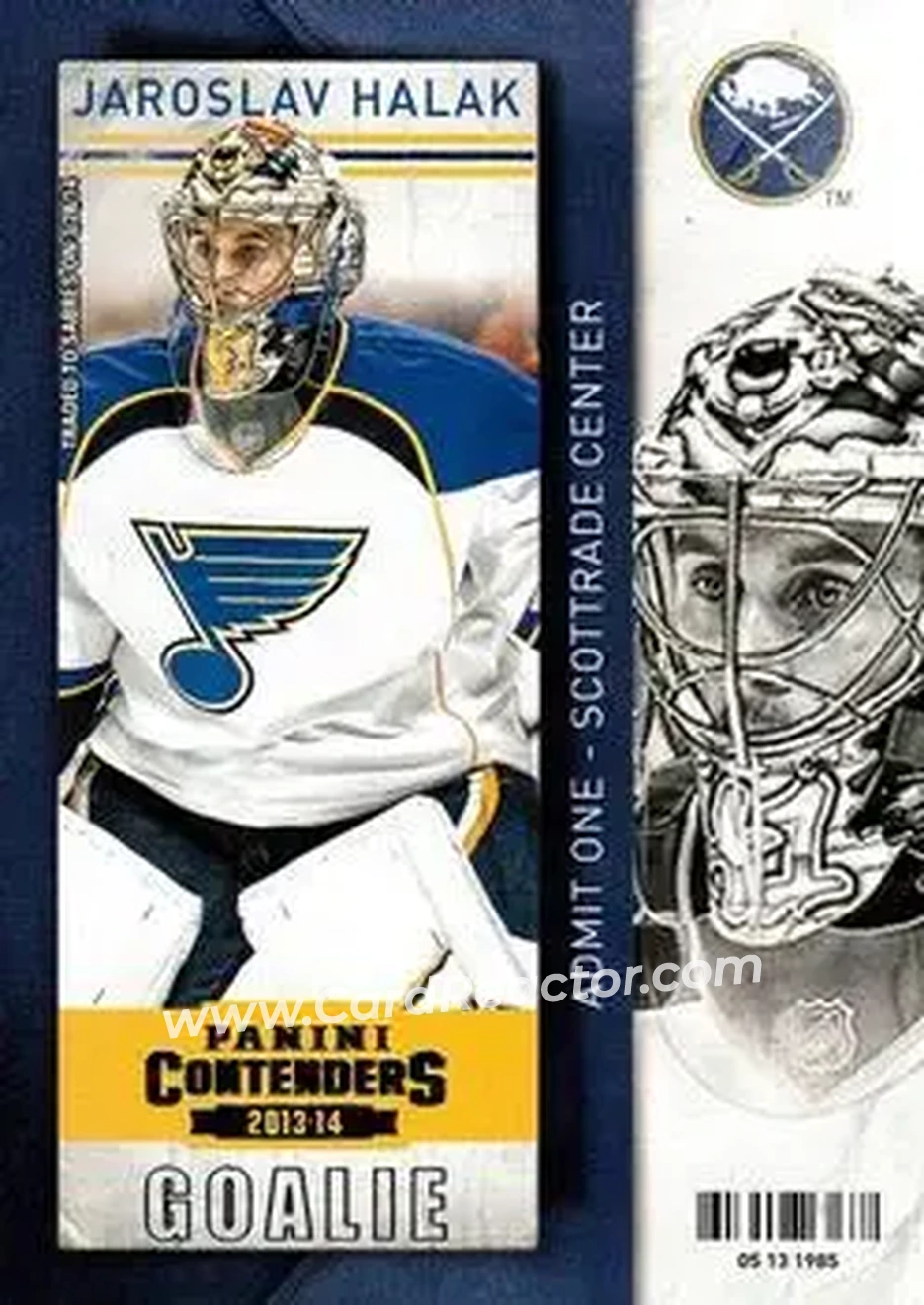 2013-14 Panini Contenders #7 - Jaroslav Halak - Buffalo Sabres - Front
