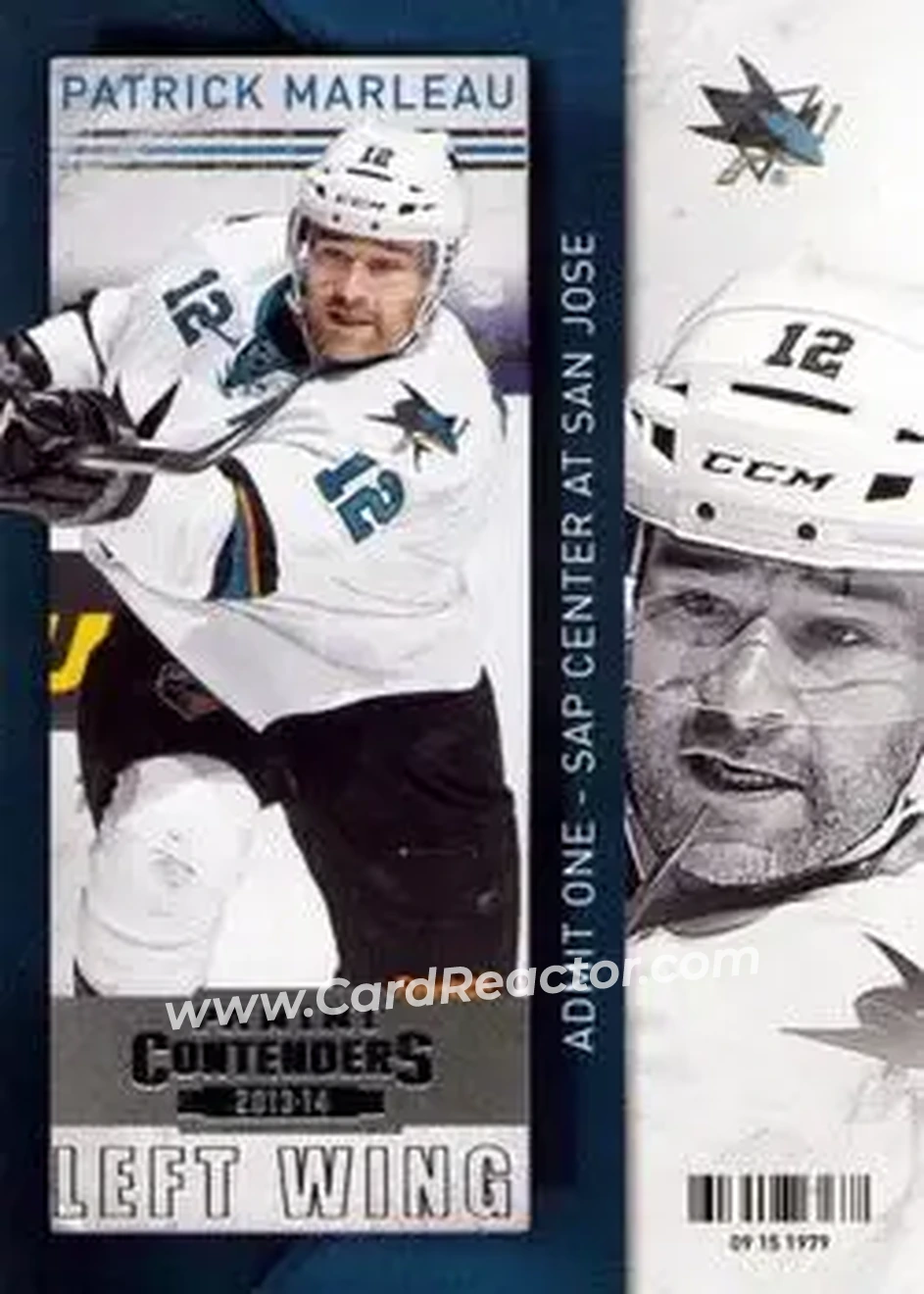 2013-14 Panini Contenders #10 - Patrick Marleau - San Jose Sharks - Front