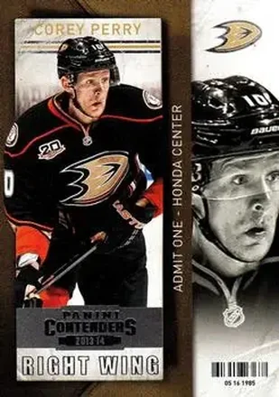 2013-14 Panini Contenders #15 - Corey Perry - Anaheim Ducks
