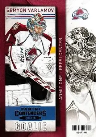 2013-14 Panini Contenders #18 - Semyon Varlamov - Colorado Avalanche