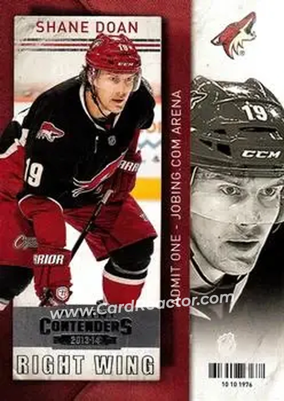 2013-14 Panini Contenders #19 - Shane Doan - Phoenix Coyotes - Front