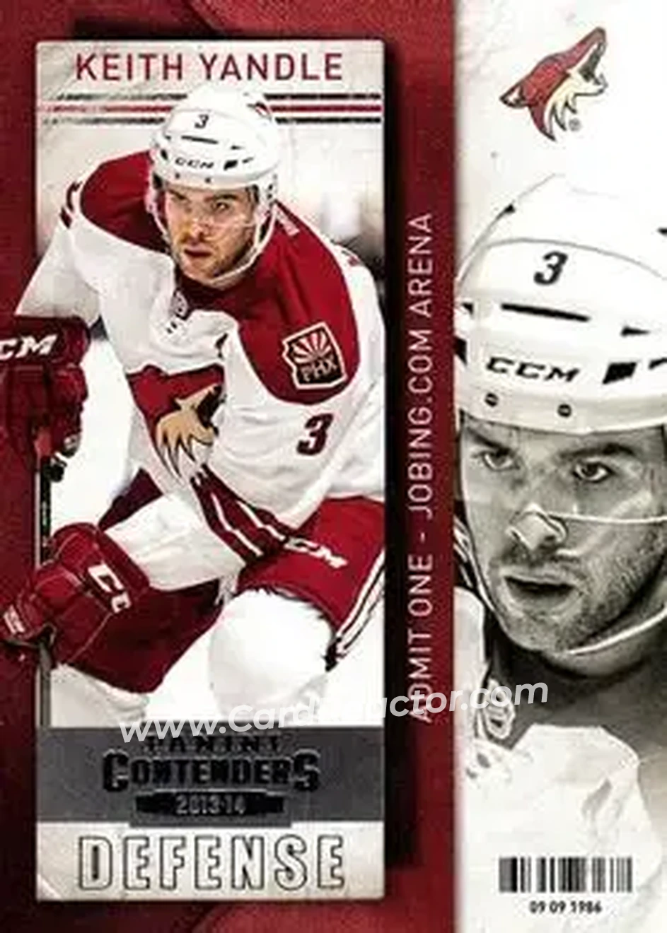 2013-14 Panini Contenders #20 - Keith Yandle - Phoenix Coyotes - Front