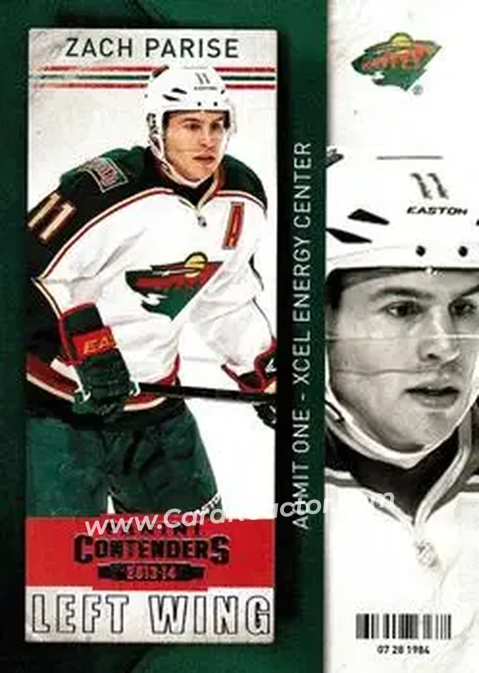 2013-14 Panini Contenders #22 - Zach Parise - Minnesota Wild - Front