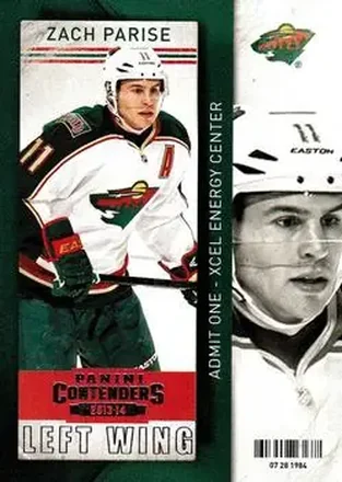 2013-14 Panini Contenders #22 - Zach Parise - Minnesota Wild
