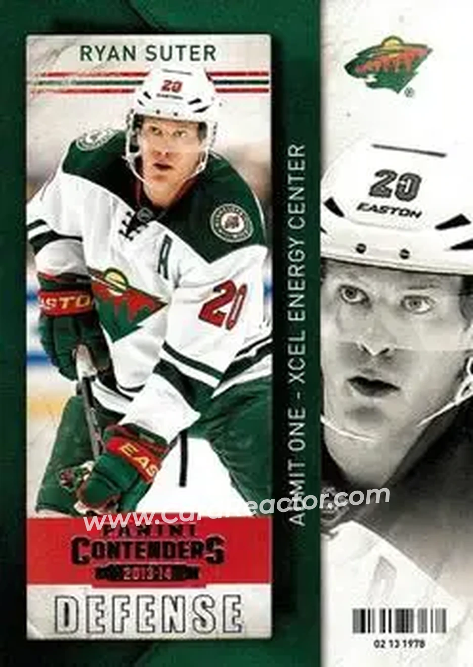 2013-14 Panini Contenders #23 - Ryan Suter - Minnesota Wild - Front