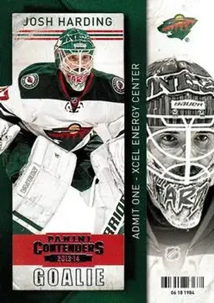 2013-14 Panini Contenders #24 - Josh Harding - Minnesota Wild