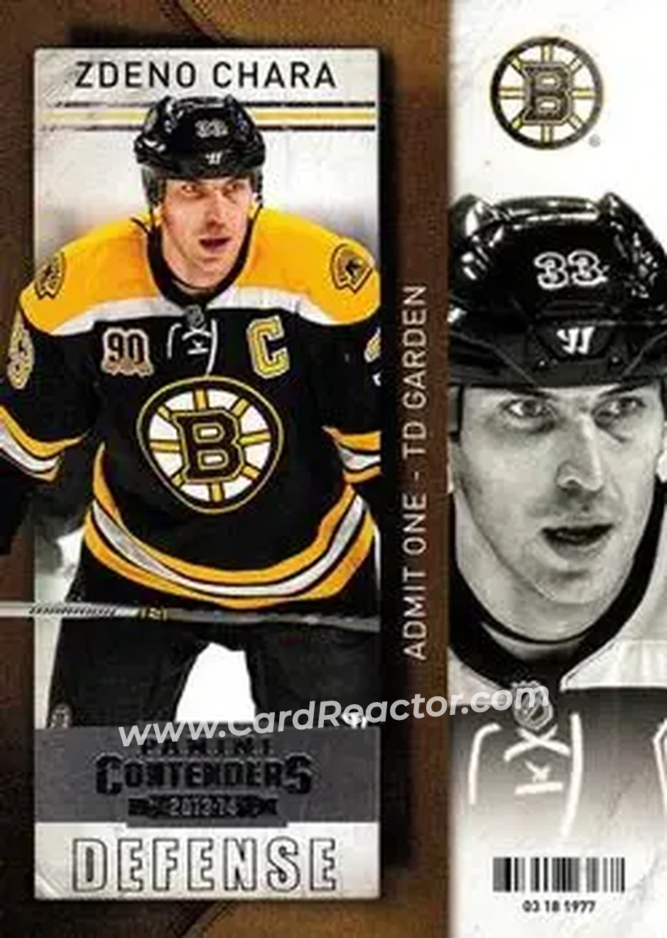 2013-14 Panini Contenders #30 - Zdeno Chara - Boston Bruins - Front