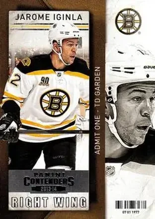 2013-14 Panini Contenders #32 - Jarome Iginla - Boston Bruins