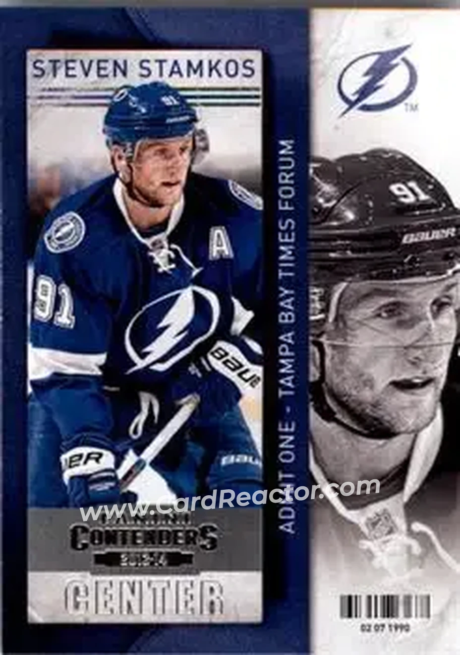 2013-14 Panini Contenders #38 - Steven Stamkos - Tampa Bay Lightning - Front