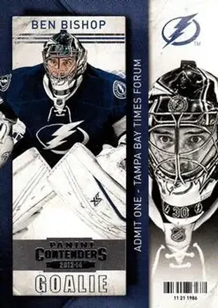2013-14 Panini Contenders #39 - Ben Bishop - Tampa Bay Lightning