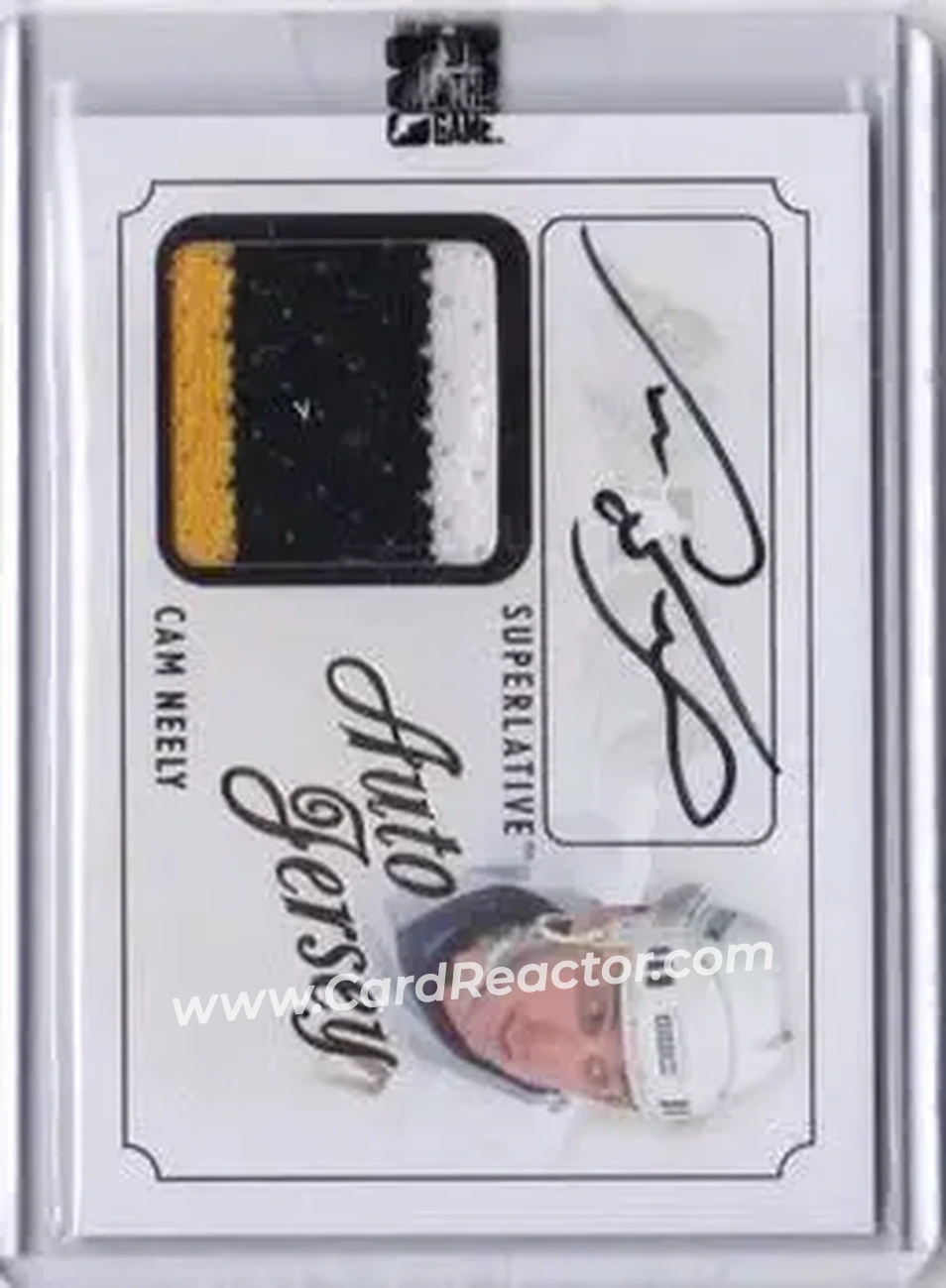2013-14 In The Game Superlative The First Six - Auto Jersey Gold #AJ-CN - Cam Neely - Boston Bruins - Front 2013-14 In The Game Superlative The First Six - Auto Jersey Gold #AJ-CN - Cam Neely - Boston Bruins - Front