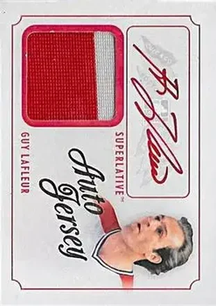 2013-14 In The Game Superlative The First Six - Auto Jersey Gold #AJ-GL - Guy Lafleur - Montreal Canadiens