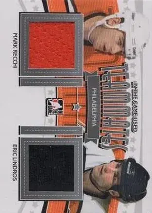 2013-14 In The Game Used - Teammates Jerseys Silver #TM-11 - Mark Recchi - Eric Lindros MEM, PR60 - Philadelphia Flyers - Philadelphia Flyers