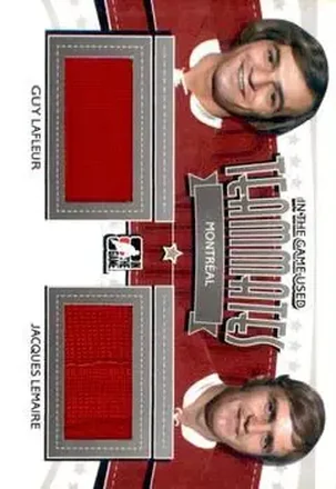 2013-14 In The Game Used - Teammates Jerseys Silver #TM-24 - Guy Lafleur - Jacques Lemaire MEM, PR60 - Montreal Canadiens - Montreal Canadiens