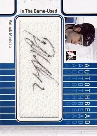 2013-14 In The Game Used - Autothreads #AT-PM - Patrick Marleau - San Jose Sharks