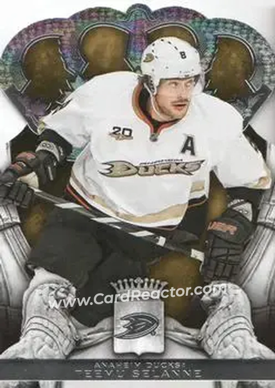 2013-14 Panini Crown Royale #8 - Teemu Selanne - Anaheim Ducks - Front