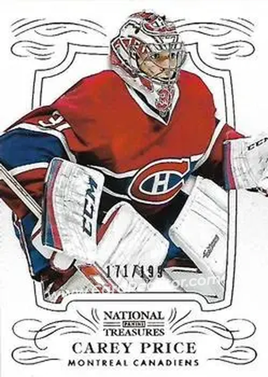 2013-14 Panini National Treasures #1 - Carey Price - Montreal Canadiens - Front