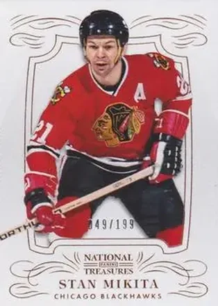 2013-14 Panini National Treasures #21 Stan Mikita
