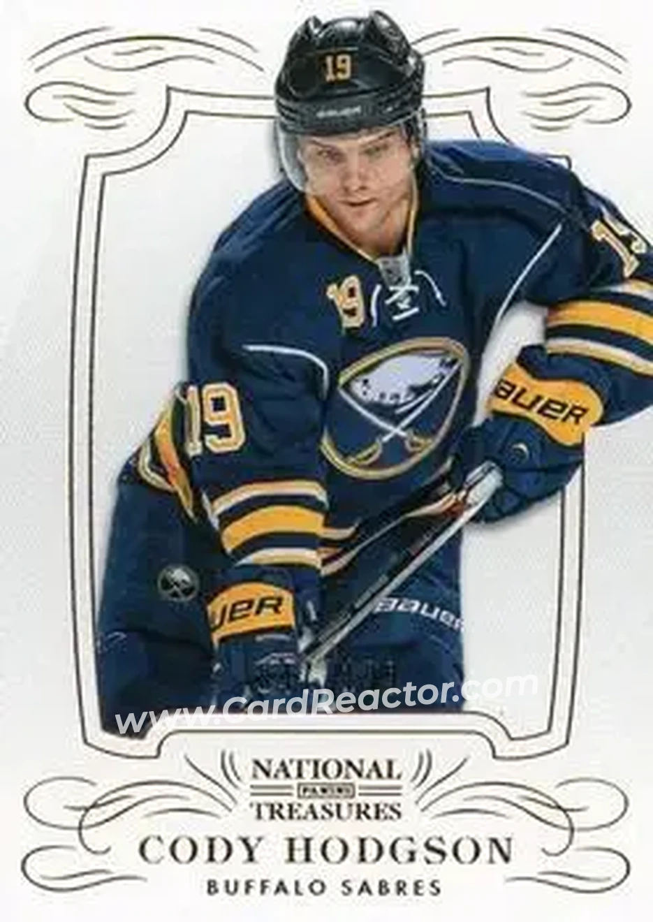 2013-14 Panini National Treasures #27 - Cody Hodgson - Buffalo Sabres - Front