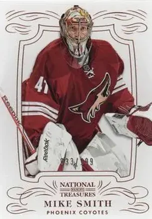 2013-14 Panini National Treasures #28 - Mike Smith - Phoenix Coyotes