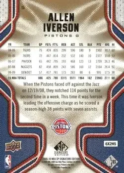 Back of Allen Iverson