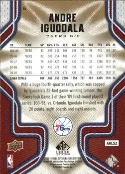 Back of Andre Iguodala
