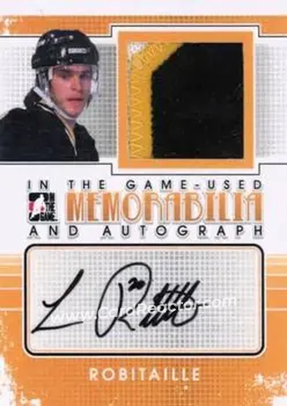 2013-14 In The Game Used - Memorabilia and Autograph #MA-LR2 - Luc Robitaille - Front 2013-14 In The Game Used - Memorabilia and Autograph #MA-LR2 - Luc Robitaille - Front