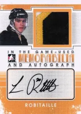 2013-14 In The Game Used - Memorabilia and Autograph #MA-LR2 - Luc Robitaille