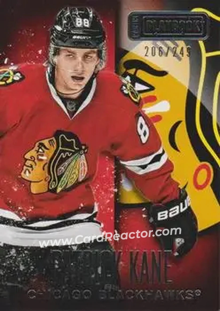 2013-14 Panini Playbook #15 - Patrick Kane - Chicago Blackhawks - Front 2013-14 Panini Playbook #15 - Patrick Kane - Chicago Blackhawks - Front