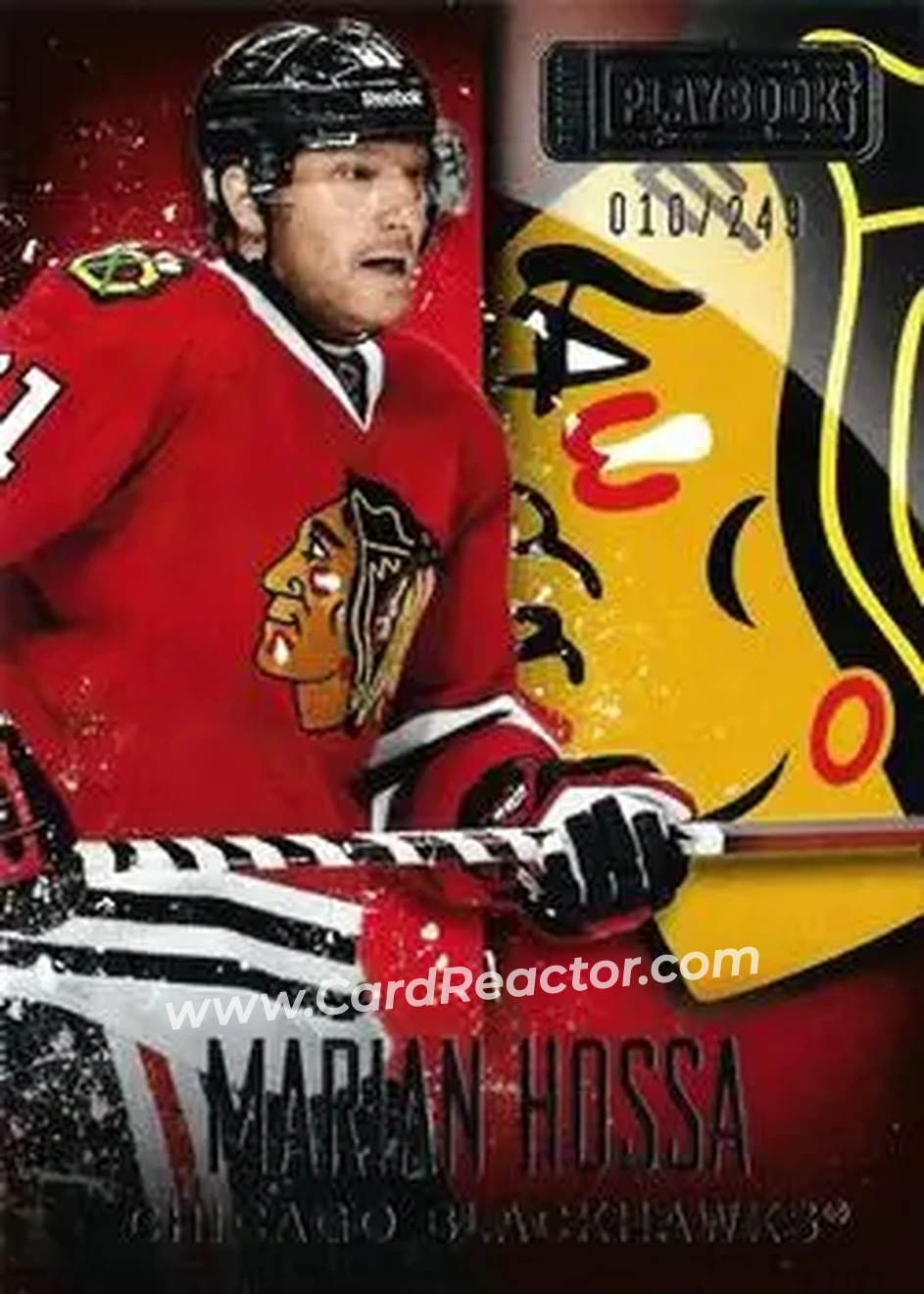 2013-14 Panini Playbook #17 - Marian Hossa - Chicago Blackhawks - Front 2013-14 Panini Playbook #17 - Marian Hossa - Chicago Blackhawks - Front