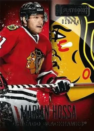 2013-14 Panini Playbook #17 Marian Hossa
