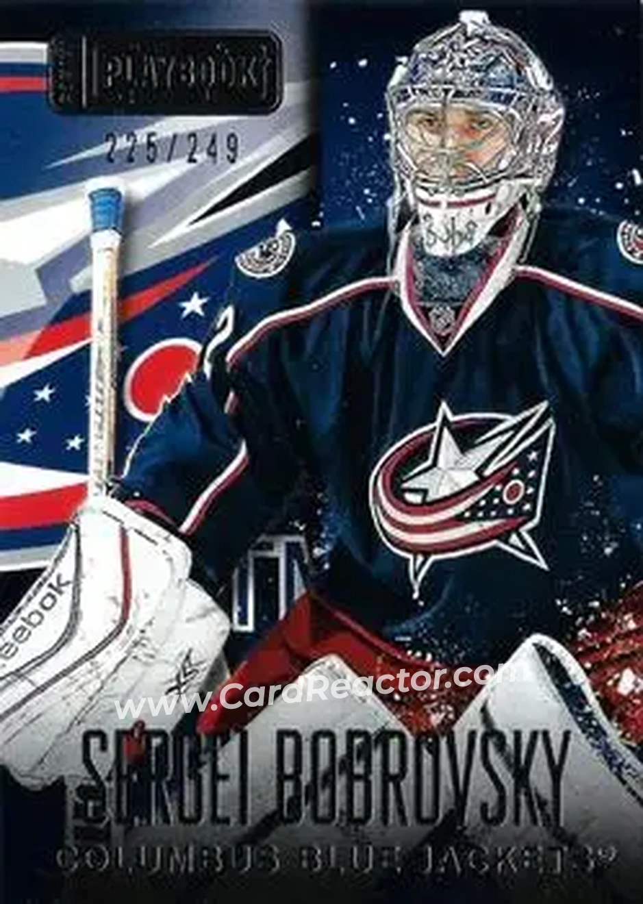 2013-14 Panini Playbook #22 - Sergei Bobrovsky - Columbus Blue Jackets - Front