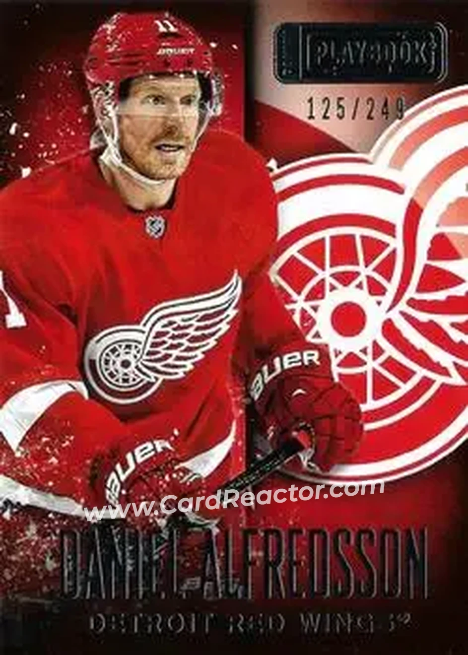 2013-14 Panini Playbook #25 - Daniel Alfredsson - Detroit Red Wings - Front