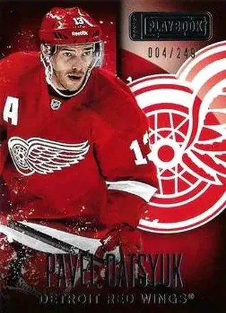 2013-14 Panini Playbook #27 - Pavel Datsyuk - Detroit Red Wings