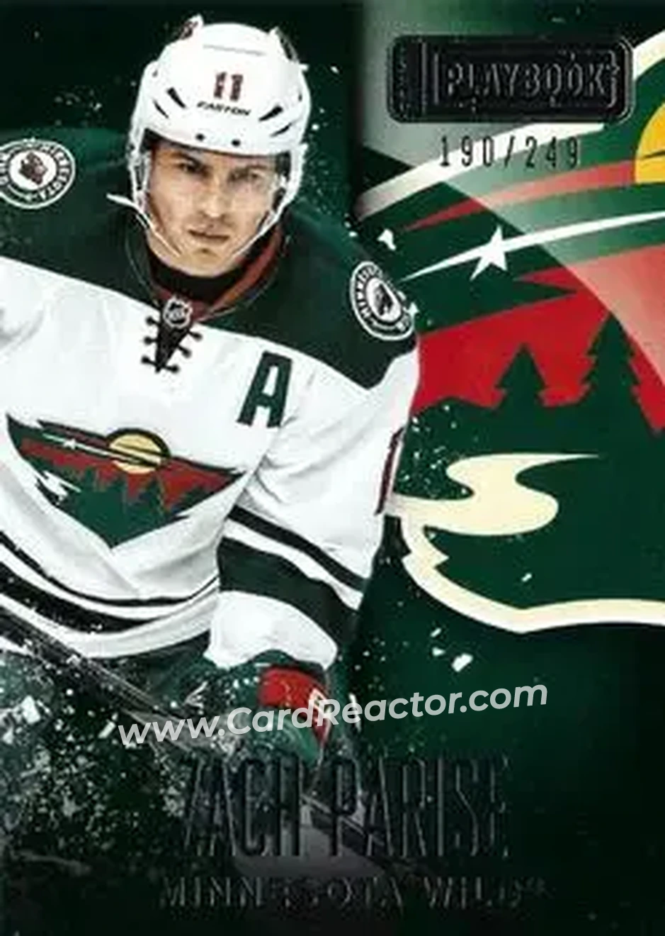 2013-14 Panini Playbook #39 - Zach Parise - Minnesota Wild - Front