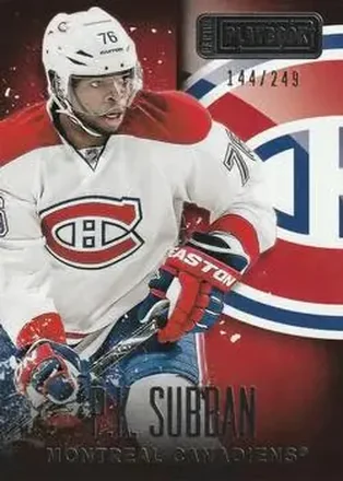 2013-14 Panini Playbook #43 - P.K. Subban - Montreal Canadiens