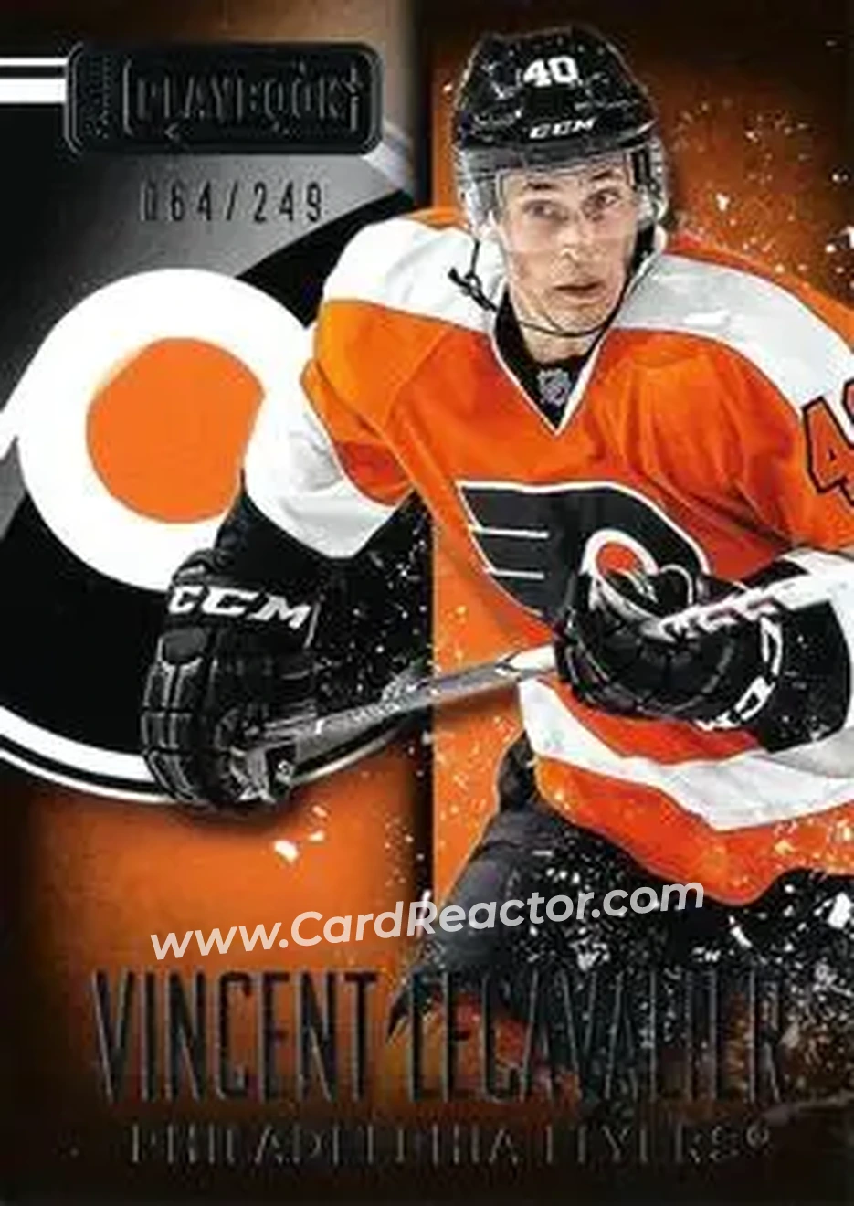 2013-14 Panini Playbook #58 - Vincent Lecavalier - Philadelphia Flyers - Front 2013-14 Panini Playbook #58 - Vincent Lecavalier - Philadelphia Flyers - Front